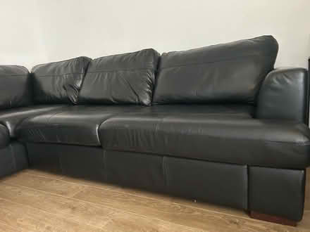 Photo of free Leather Sofa (Stepney Green E1) #3