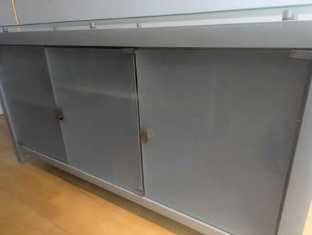 Photo of free Grey metal and glass sideboard (S8 0NW) #3