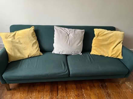 Photo of free Dark green sofa (SW17) #1
