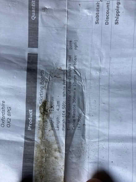 Photo of free New skirting boards (OX2 Wolvercote, Oxford) #4