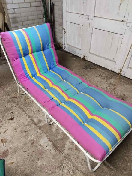 Photo of free Comfy deckchair, folds. X3. (The Folly BN7) #1