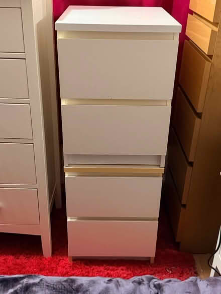 Photo of free 2 x Malm bedside drawers (Whitton TW3) #1