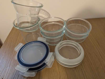 Photo of free six Ikea glass storage jars (Portslade by Sea BN3) #1