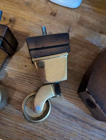 Photo of free Metal castors and wooden legs (SS09TG) #4