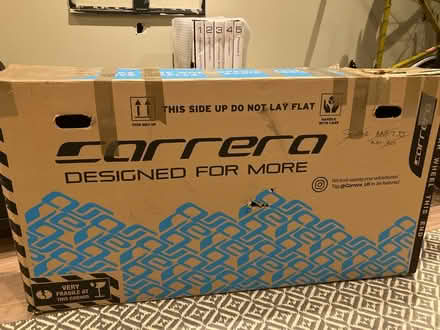 Photo of free Large cardboard bike box (E32ut) #1