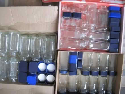 Photo of free 48 Clean Glass Coffee Jars & Lids (North City NR3) #1