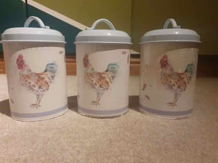 Photo of free Tea, coffee and sugar tins (Odd Down) #3