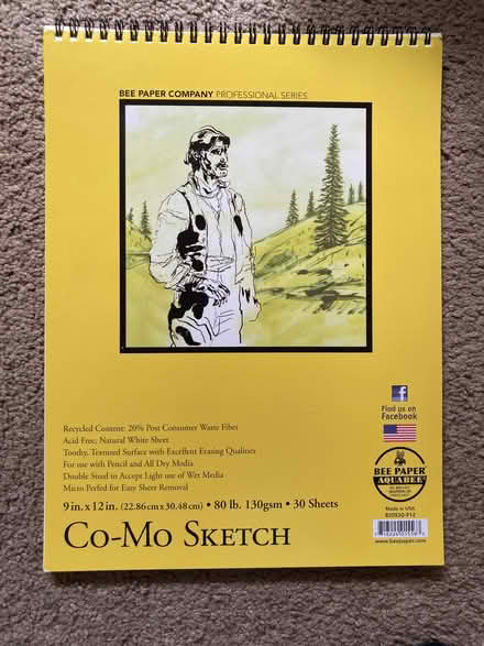 Photo of free Art Paper Pad 9"x12" (Sunnyvale - nr Ponderosa Park) #1