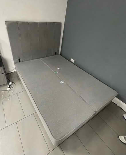 Photo of free Grey king size bed- no mattress (CT6) #1