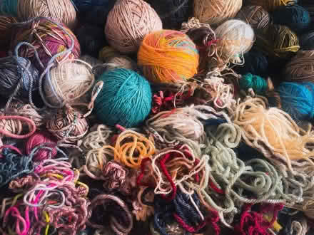 Photo of Wool and ribbon scraps (Up Hatherley GL51) #2