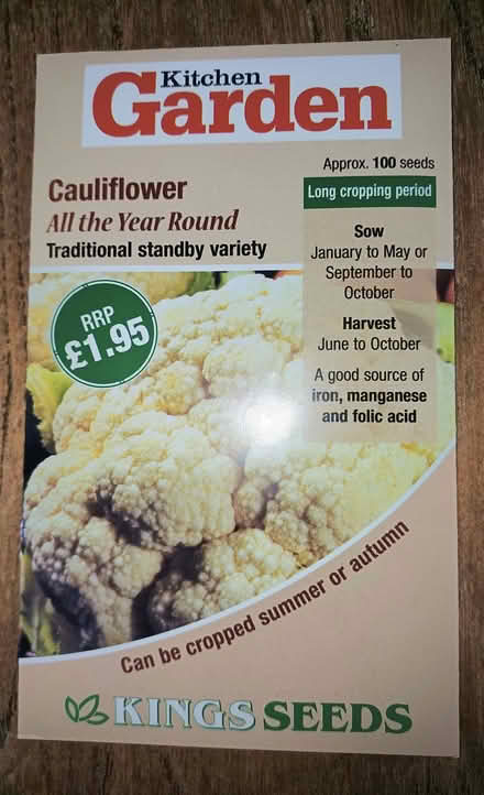 Photo of free Cauliflower seeds. (Chichester PO19) #1