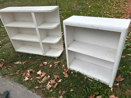 Photo of free 2 White bookcases (Vanier) #1