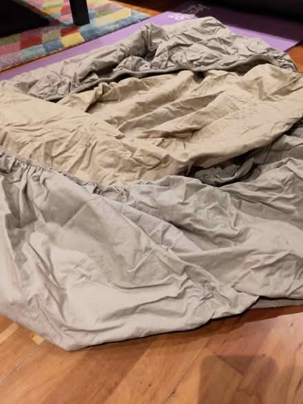 Photo of free Elasticated double bedsheet (E14 9FE) #1