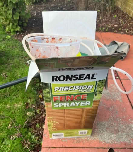 Photo of free Ronseal fence sprayer (Mickleover, Derby, DE3) #1