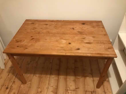 Photo of free IKEA pine table with removable legs (Blackheath SE3) #2