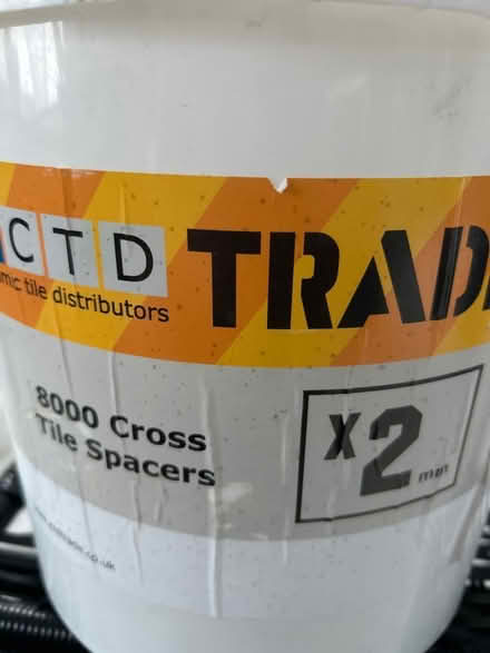 Photo of free Bucket of tile spacers (Whelley WN1) #1