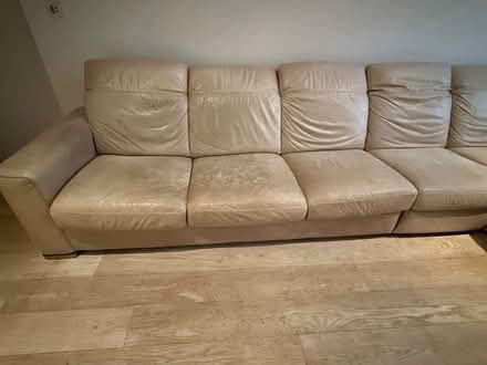 Photo of free 5 seater leather Natuzzi sofa (W8 5JR) #2