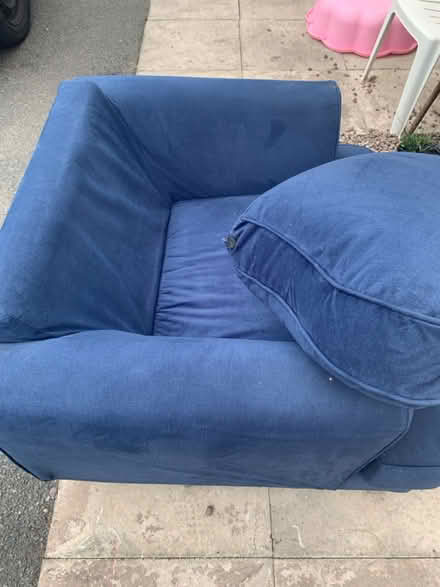 Photo of free Navy blue arm chair (Derby city DE1) #4