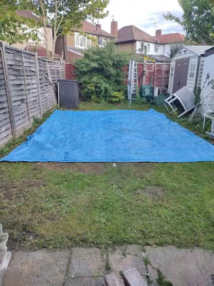 Photo of free Large Blue Tarpaulin (Desborough Island TW17) #2