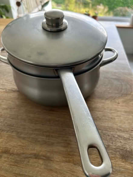Photo of free Large stellar pot and frying pan (Tregarth LL57) #2