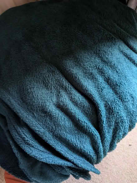 Photo of free Teal blanket (Tangmere) #1