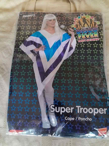 Photo of free ABBA crochet hat and Super Trooper cape (Purley CR8) #1
