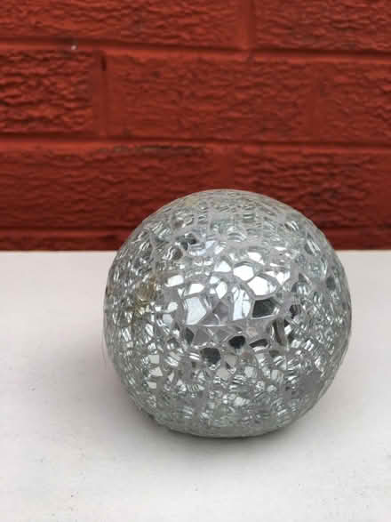 Photo of free Ornament Mirrored Silver Globe (Liverpool L6) #2