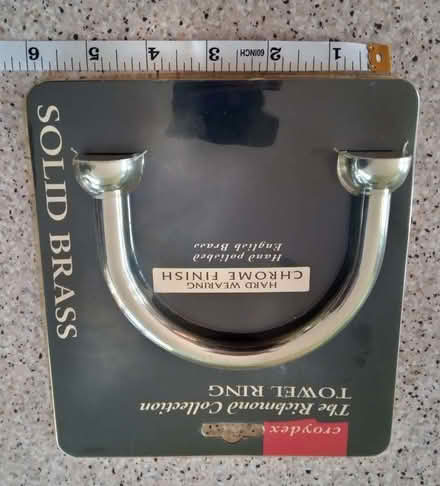 Photo of free Brass towel-ring bathroom fitting - new (Titchfield PO14) #1
