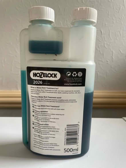Photo of free Hozelock Water Butt Treatment (BH6) #2