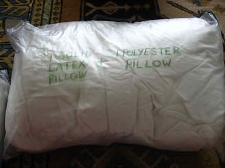 Photo of free One Polyester Pillow + 1 Solid Latex Pillow (Coppull PR7) #1