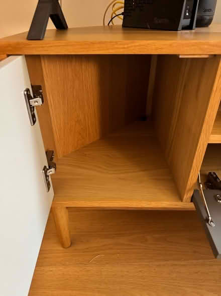 Photo of free Oak Midcentury-Style TV Stand (Midtown East) #4