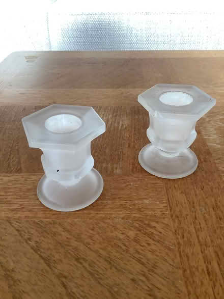 Photo of free Small glass candle holders (Childwall L16) #1