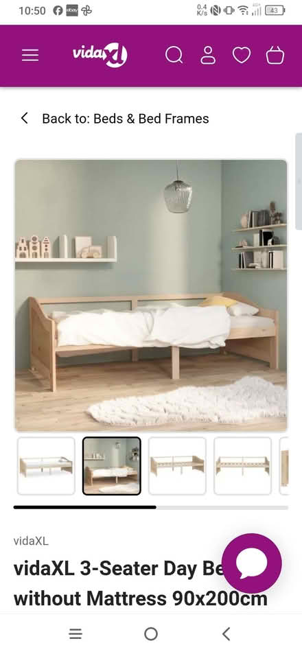 Photo of free Single bed, day bed frame with mattress (Moorlands LA1) #1