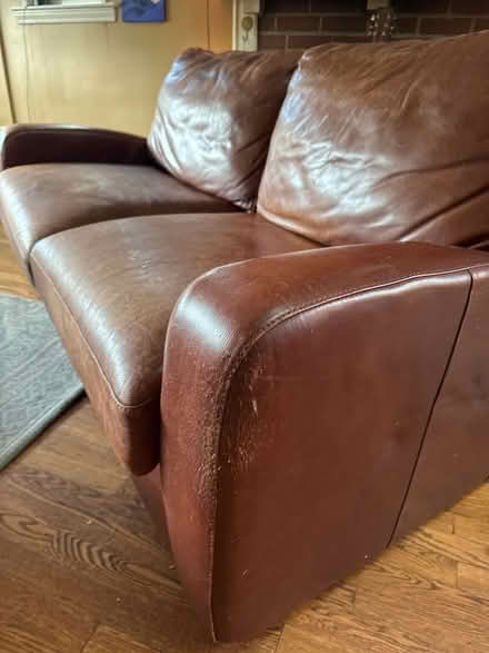 Photo of free Leather sleep sofa (Grove road natick) #3