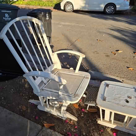 Photo of free Rocking Chair & Footstool (94041) #4