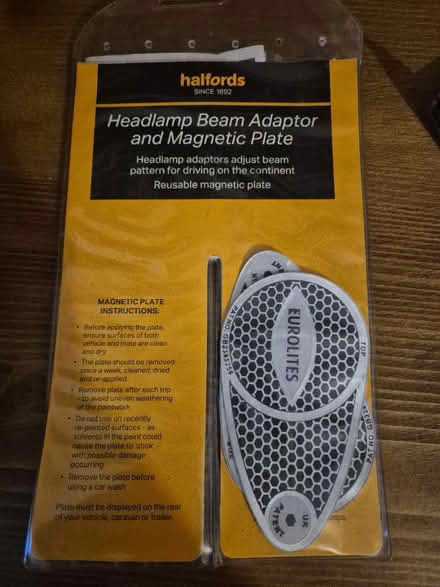 Photo of free Halfords Headlamp Beam Adaptors (Lewes BN7) #1