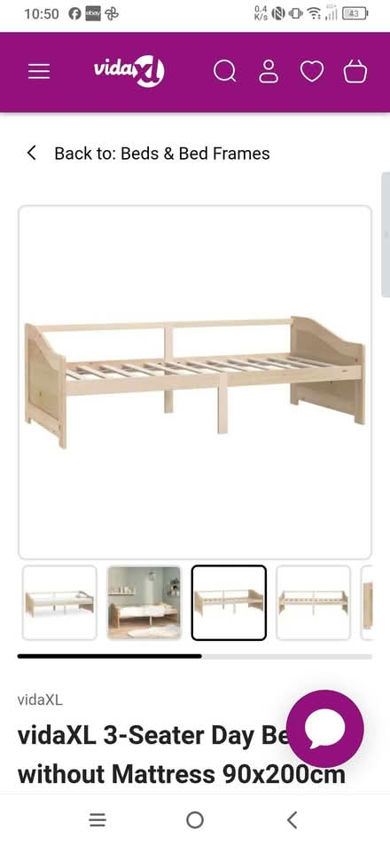 Photo of free Single bed, day bed frame with mattress (Moorlands LA1) #2