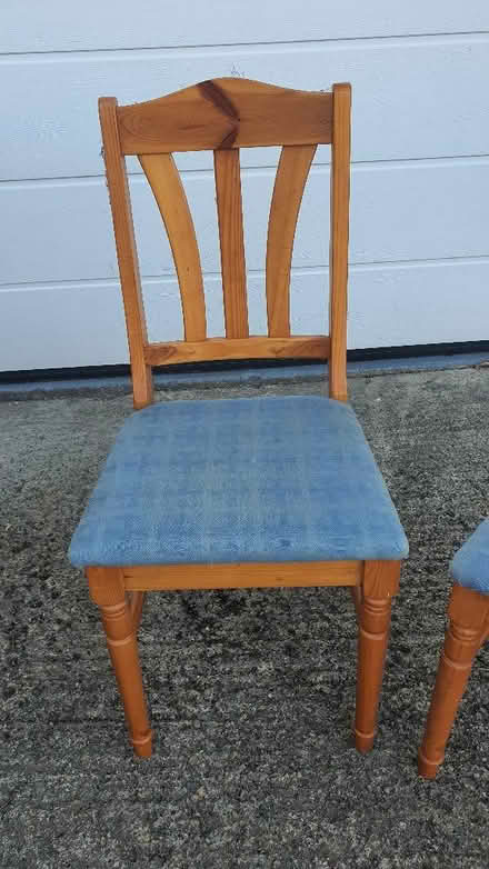Photo of free Four pine dining chairs (West Oxfordshire OX28) #2