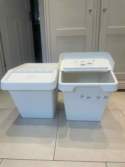 Photo of free 2 Recycling bins/Storage boxes (KT10 esher) #1