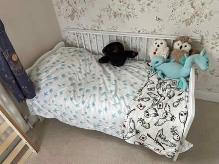 Photo of free Cot bed with mattress only used a few times (Halls Green CM19) #2