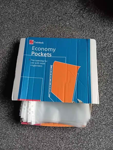 Photo of free A Box of Plastic File Pockets (Heskin Green PR7) #1