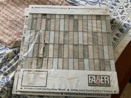 Photo of free 5/8” x 2” mosaic tiles….3 sheets (Bloor and east mall, Etobicoke) #1
