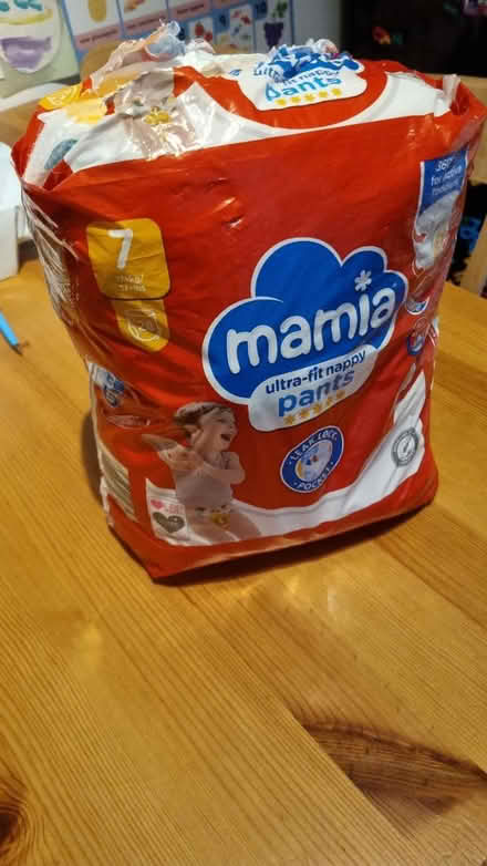 Photo of free Mamia size 7 nappies, opened (East Grinstead (RH19)) #1