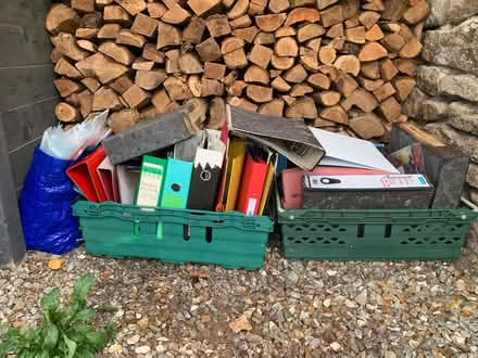 Photo of free A4 lever arch files and A4 plastic punched sleeves (Cornwall AONB TR19) #1