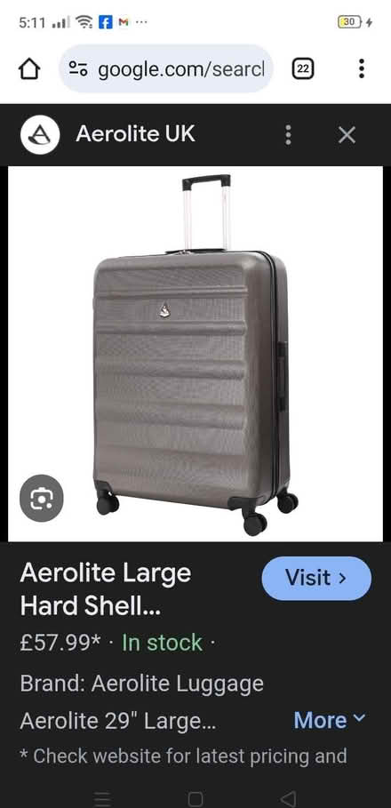 Photo of Suitcase Travel suitcase with wheels under (Beeston Hill LS11) #1