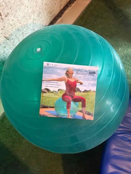 Photo of free Exercise/Balance Ball w/DVD (SE Aurora near Southlands Mall) #1