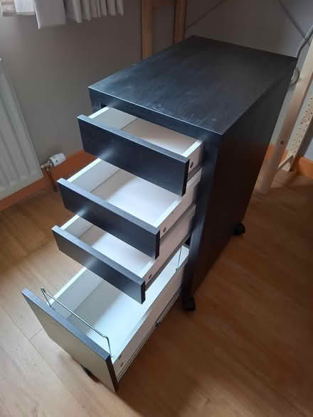 Photo of free Black IKEA MICKE 4-drawer unit (Blairgowrie PH10) #2