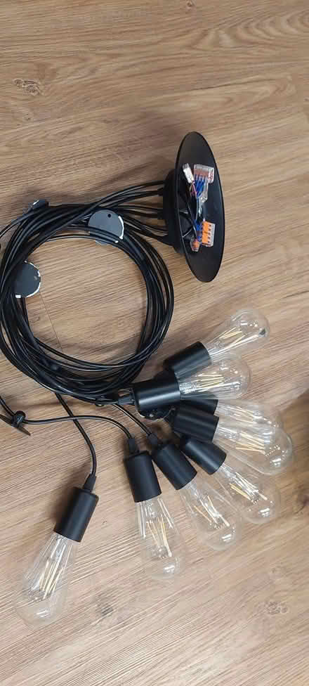 Photo of free Multi pendant lighting c/w 8 bulbs (Horsham) #1