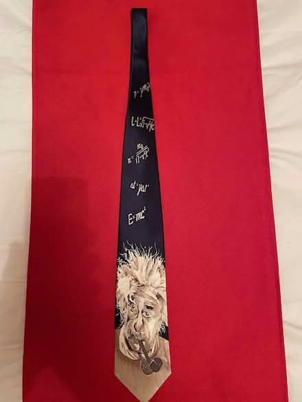 Photo of free Einstein silk tie (100% silk) (Cambridge CB4) #1