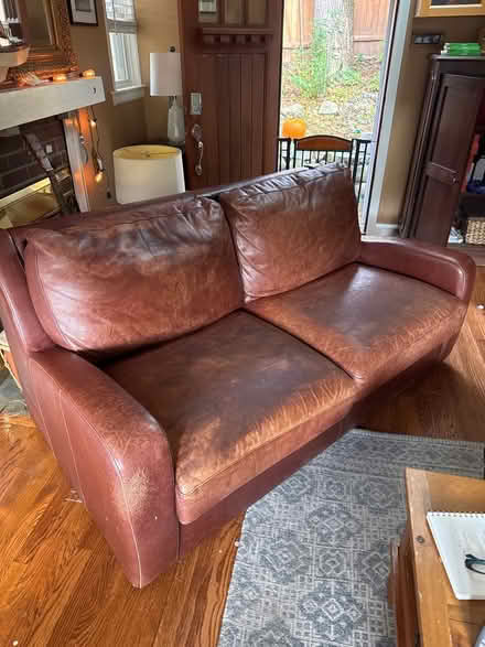 Photo of free Leather sleep sofa (Grove road natick) #1